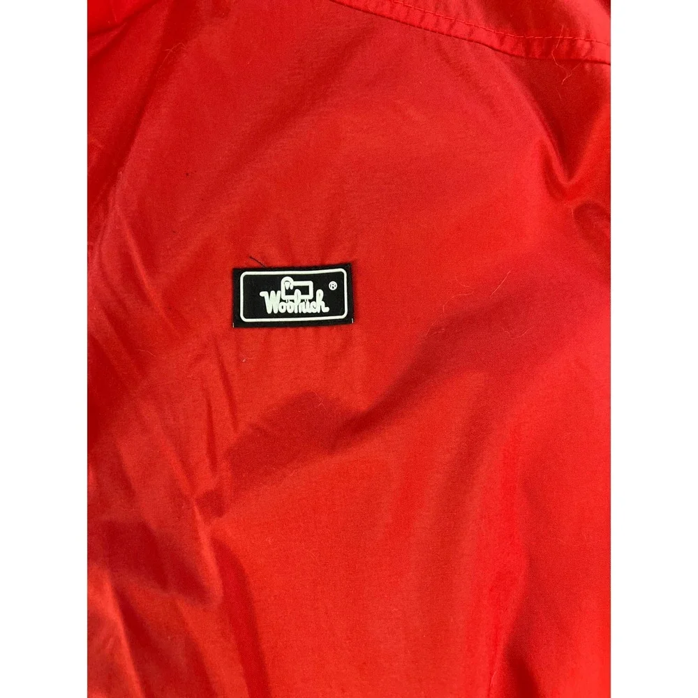 Woolrich Men's Red Blue Fleece‎ Lined Zip Up Vest Size Large